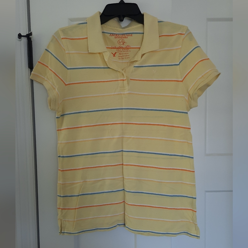 Women's American Eagle Polo Shirt Large